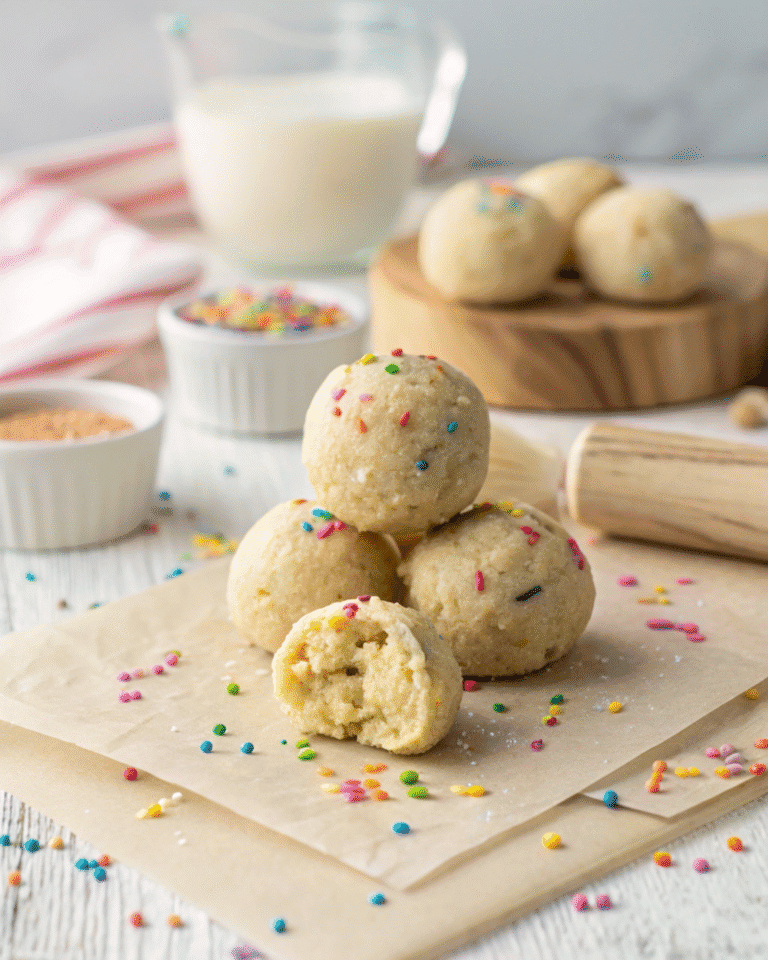 Funfetti Birthday Cake Protein Balls (No Bake Needed)
